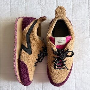 Rag & Bone Shearling Retro Running Sneakers